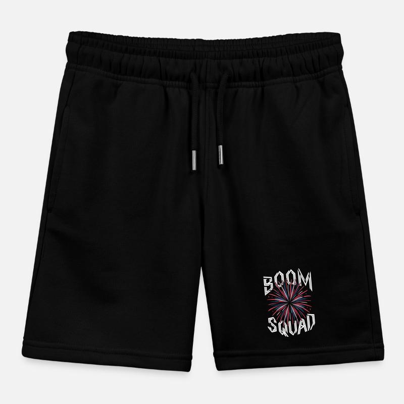 Pyrotechnics Fireworks Pyrotechnics Kids Organic Sweat Shorts by Stanley/Stella
