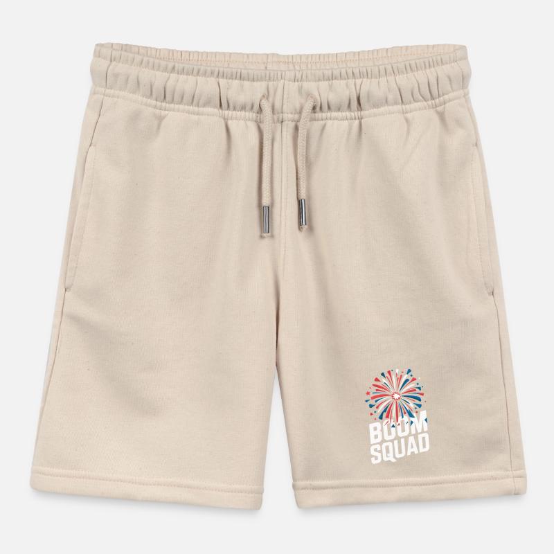 Pyrotechnics Fireworks Pyrotechnics Kids Organic Sweat Shorts by Stanley/Stella