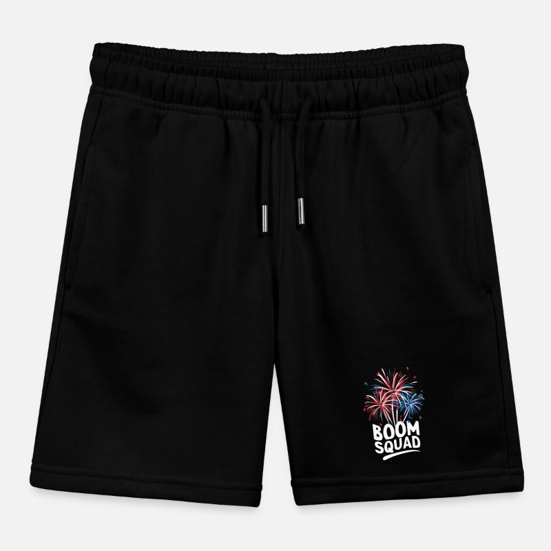 Pyrotechnics Fireworks Pyrotechnics Kids Organic Sweat Shorts by Stanley/Stella