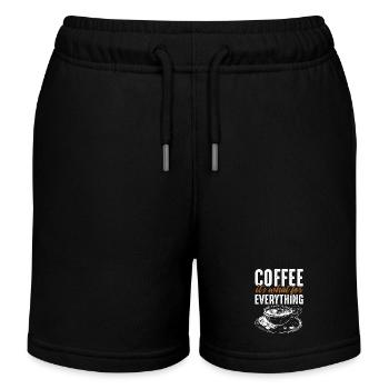 Coffee its what for Everything - Kinder Organic Joggingshorts Mini Bolter von Stanley/Stella - Schwarz - Vorne