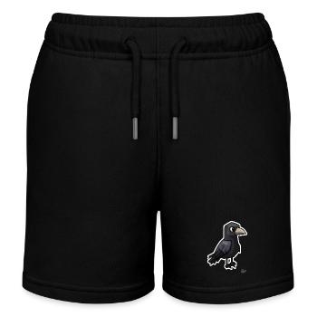 Strange Dark Raven - Kids Organic Sweat Shorts by Stanley/Stella - black - Front