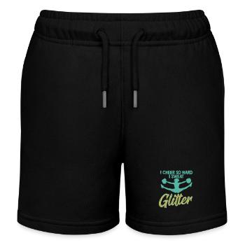 J’applaudis si fort que je transpire paillettes pom-pom girl cheerl - Short de jogging enfant bio Stanley/Stella - noir - Devant