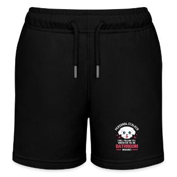 Maltese Dog - Kids Organic Sweat Shorts by Stanley/Stella - black - Front