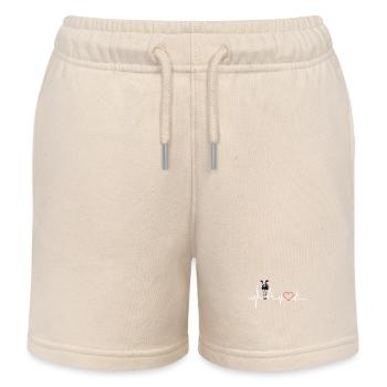 Cow - Kids Organic Sweat Shorts by Stanley/Stella - soft Ecru - Front