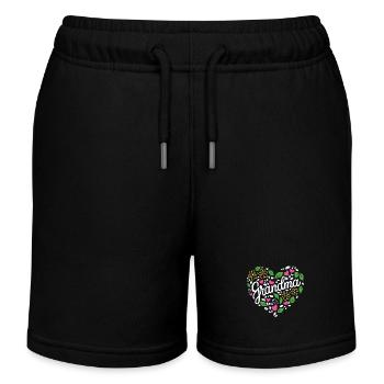 Oma Großmutter Muttertag Familie - Kinder Organic Joggingshorts Mini Bolter von Stanley/Stella - Schwarz - Vorne