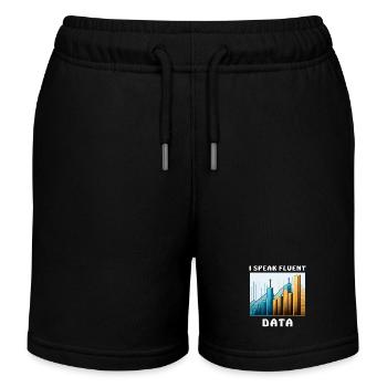 I SPEAK FLUENT DATA - Kinder Organic Joggingshorts Mini Bolter von Stanley/Stella - Schwarz - Vorne