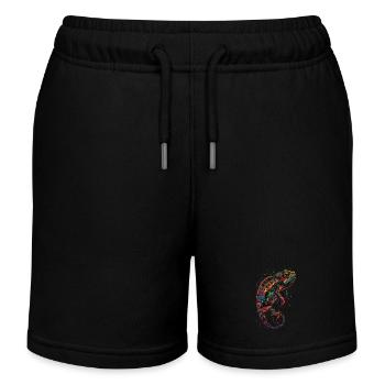 Chamäleon - Kinder Organic Joggingshorts Mini Bolter von Stanley/Stella - Schwarz - Vorne