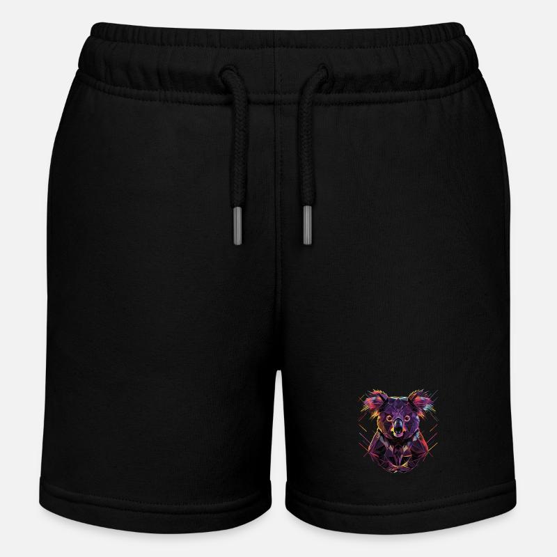 Koala - Short de jogging enfant bio Stanley/Stella - noir