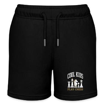 Chess Chess Player - Kids Organic Sweat Shorts by Stanley/Stella - black - Front