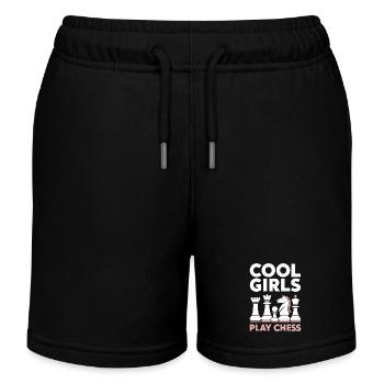 Chess Chess Player - Kids Organic Sweat Shorts by Stanley/Stella - black - Front