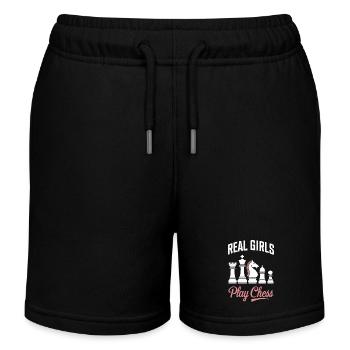 Chess Chess Player - Kids Organic Sweat Shorts by Stanley/Stella - black - Front