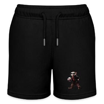 Frettchen - Kinder Organic Joggingshorts Mini Bolter von Stanley/Stella - Schwarz - Vorne