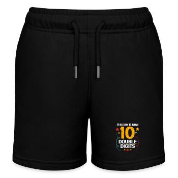 20e anniversaire Dix ans de naissance Date de naissance Date de naissance - Short de jogging enfant bio Stanley/Stella - noir - Devant