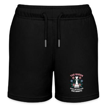 Chess Chess Player - Kids Organic Sweat Shorts by Stanley/Stella - black - Front