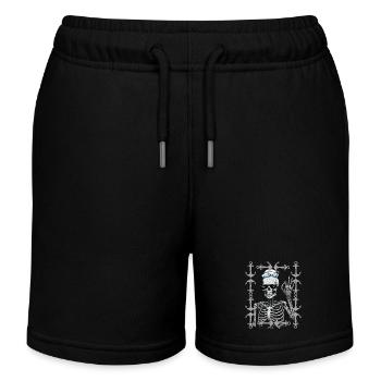 maritim Halloween Matrose Moin Seefahrer Seemann - Kinder Organic Joggingshorts Mini Bolter von Stanley/Stella - Schwarz - Vorne