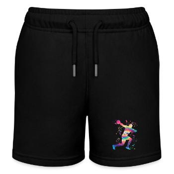 Lanceur de disque Lancer de disque Colorsplash - Short de jogging enfant bio Stanley/Stella - noir - Devant