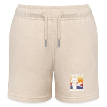 Air traffic controller - Kids Organic Sweat Shorts by Stanley/Stella - soft Ecru - Front