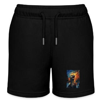 Otter - Kinder Organic Joggingshorts Mini Bolter von Stanley/Stella - Schwarz - Vorne