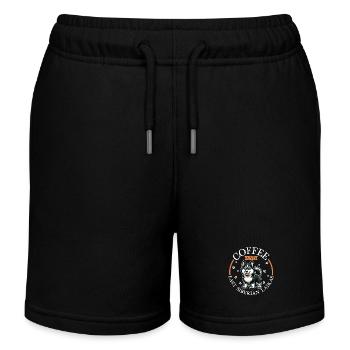 Café et laïka de Sibérie orientale - Short de jogging enfant bio Stanley/Stella - noir - Devant