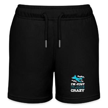 Air traffic controller - Kids Organic Sweat Shorts by Stanley/Stella - black - Front