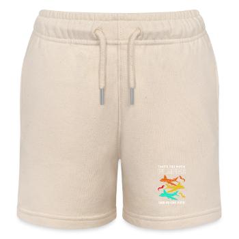 Air traffic controller - Kids Organic Sweat Shorts by Stanley/Stella - soft Ecru - Front