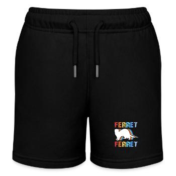 Ferret - Kids Organic Sweat Shorts by Stanley/Stella - black - Front