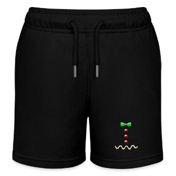 bonhomme en pain d’épice Coeur en pain d’épice Snacking en pain d’épice - Short de jogging enfant bio Stanley/Stella - noir - Devant