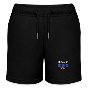 Lady President 2024: Kamala Harris for Democracy - Kinder Organic Joggingshorts Mini Bolter von Stanley/Stella - Schwarz - Vorne