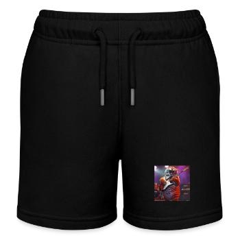 Tiger - Kinder Organic Joggingshorts Mini Bolter von Stanley/Stella - Schwarz - Vorne