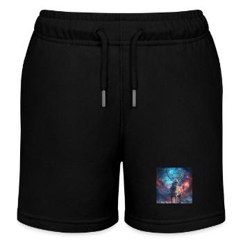 Chevreuil - Short de jogging enfant bio Stanley/Stella - noir - Devant