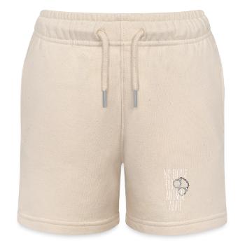 No Excuse For Animal Abuse Tierschutz Tierliebe - Kids Organic Sweat Shorts by Stanley/Stella - soft Ecru - Front