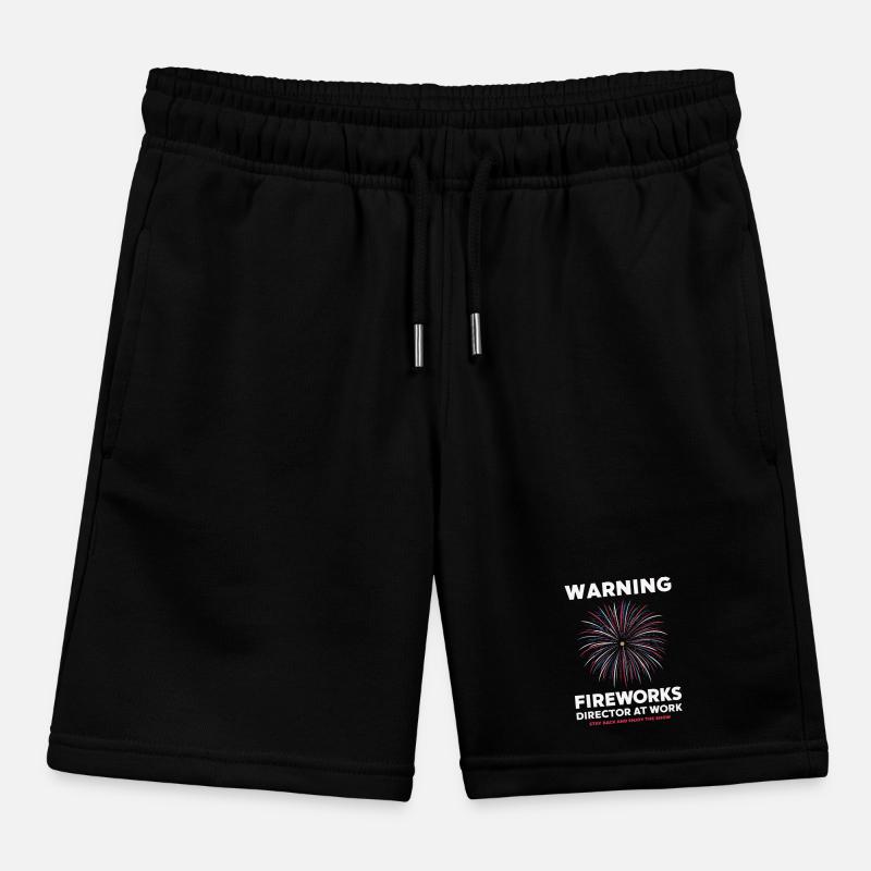 Pyrotechnics Fireworks Pyrotechnics Kids Organic Sweat Shorts by Stanley/Stella