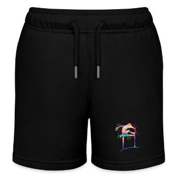 Hürdenlauf Hindernislauf Kinder Hürdenlauf - Kinder Organic Joggingshorts Mini Bolter von Stanley/Stella - Schwarz - Vorne