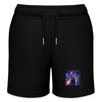 Kaninchen - Kinder Organic Joggingshorts Mini Bolter von Stanley/Stella - Schwarz - Vorne