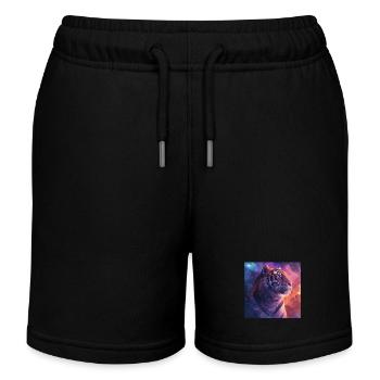 Tigre - Short de jogging enfant bio Stanley/Stella - noir - Devant
