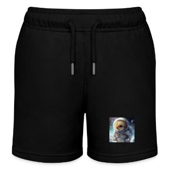 Huhn - Kinder Organic Joggingshorts Mini Bolter von Stanley/Stella - Schwarz - Vorne