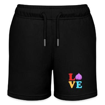 Oignon - Short de jogging enfant bio Stanley/Stella - noir - Devant