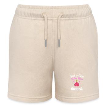 Oignon - Short de jogging enfant bio Stanley/Stella - écru doux - Devant