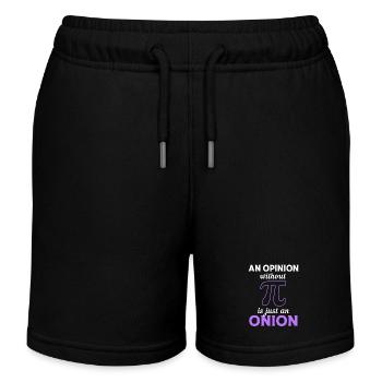 Oignon - Short de jogging enfant bio Stanley/Stella - noir - Devant