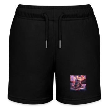 Otter - Kinder Organic Joggingshorts Mini Bolter von Stanley/Stella - Schwarz - Vorne