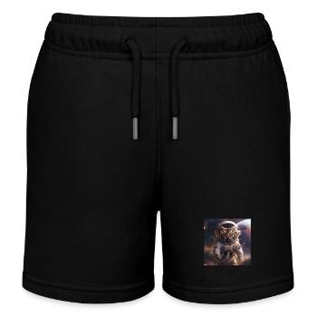 Tiger - Kinder Organic Joggingshorts Mini Bolter von Stanley/Stella - Schwarz - Vorne