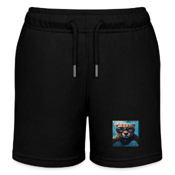 Guépard - Short de jogging enfant bio Stanley/Stella - noir - Devant