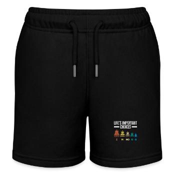Décisions importantes dans la vie pour - Short de jogging enfant bio Stanley/Stella - noir - Devant