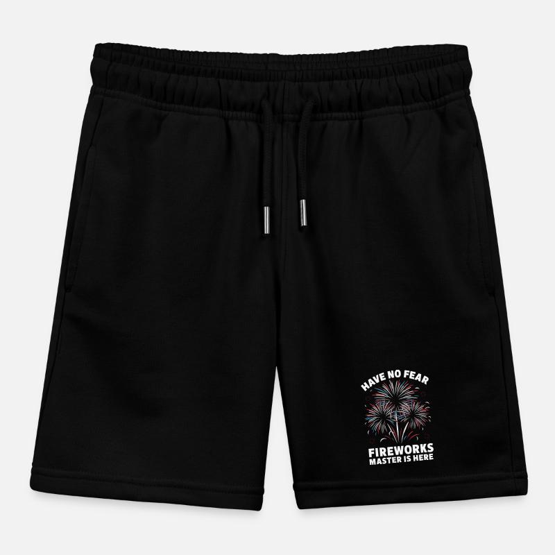 Pyrotechnics Fireworks Pyrotechnics Kids Organic Sweat Shorts by Stanley/Stella