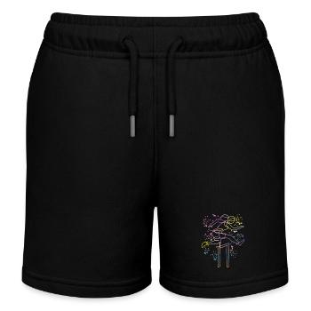 Hürdenlauf Hindernislauf Kinder Hürdenlauf - Kinder Organic Joggingshorts Mini Bolter von Stanley/Stella - Schwarz - Vorne