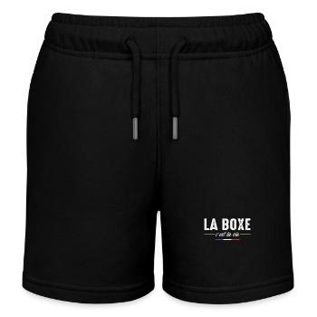 Boxen ist Leben Boxen Boxen Fan Boxen Lustig - Kinder Organic Joggingshorts Mini Bolter von Stanley/Stella - Schwarz - Vorne