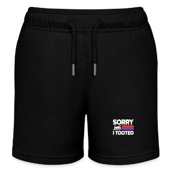 Entschuldigung Ich Habe Gepupst - Kinder Organic Joggingshorts Mini Bolter von Stanley/Stella - Schwarz - Vorne