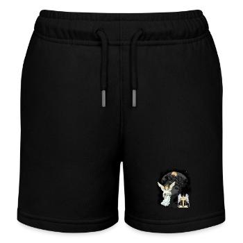 Ange Mystique Croix Croix Crucifix Spirituel - Short de jogging enfant bio Stanley/Stella - noir - Devant