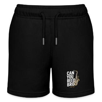 Saxophone Saxophone - Kids Organic Sweat Shorts by Stanley/Stella - black - Front