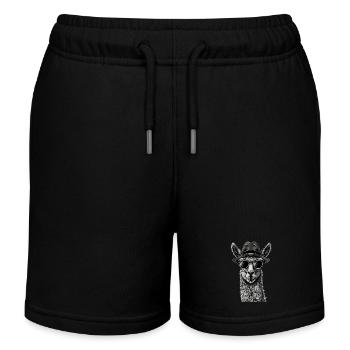 Lama - Short de jogging enfant bio Stanley/Stella - noir - Devant